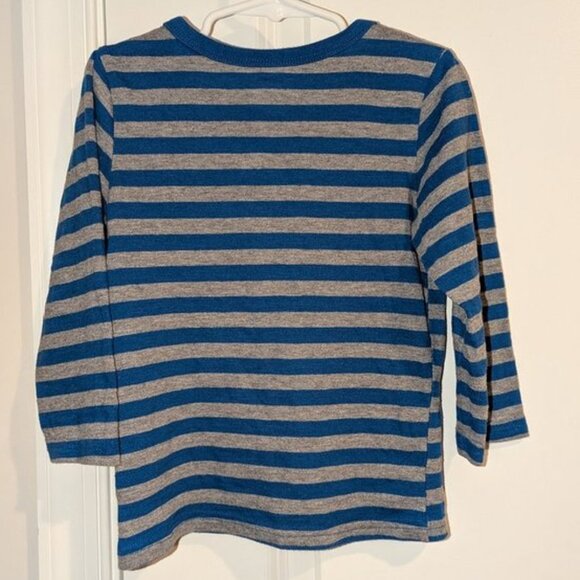 🐲3 FOR $9🦄 Garanimals Long Sleeve Striped Crewneck Tee Top Shirt T-shirt 2 - Picture 2 of 2